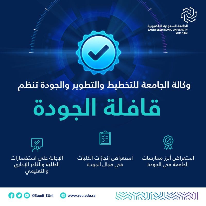 الجامعة السعودية الإلكترونية تطلق عدة برامج لتحقيق الجودة ونشر الثقافة