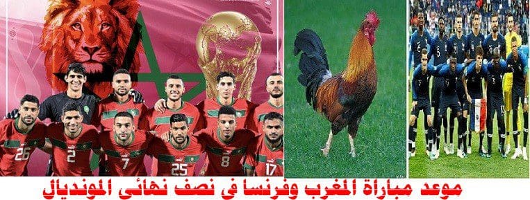 موعد مباراة المغرب وفرنسا في نصف نهائي المونديال