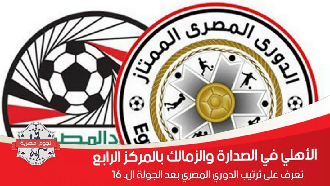تعرف على ترتيب الدوري المصري بعد الجولة الـ 16