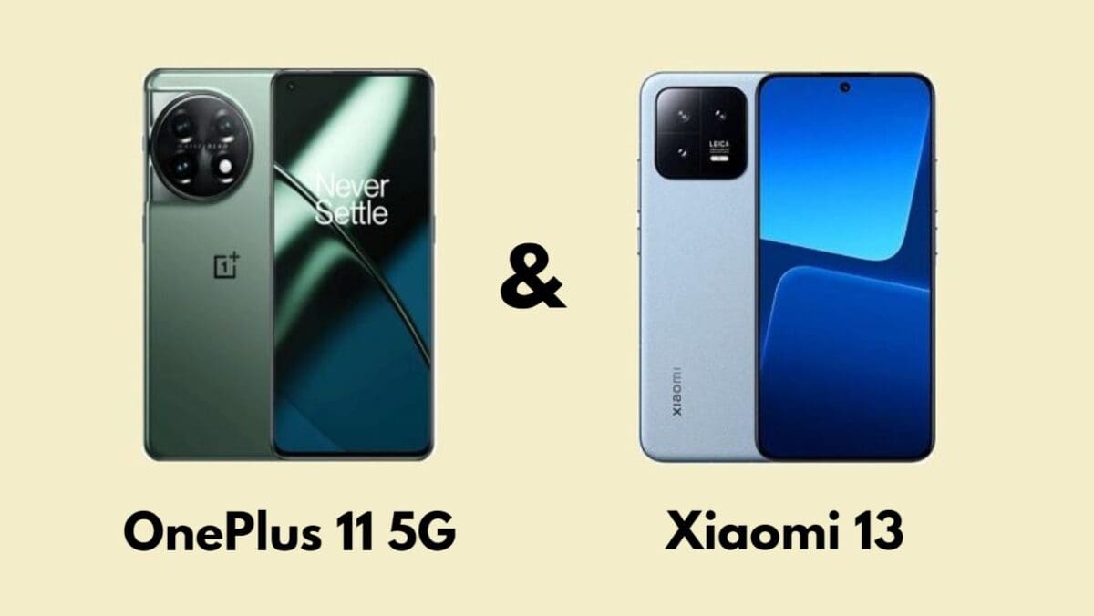 مقارنة مواصفات الهاتفين OnePlus 11 & Xiaomi 13 والأسعار