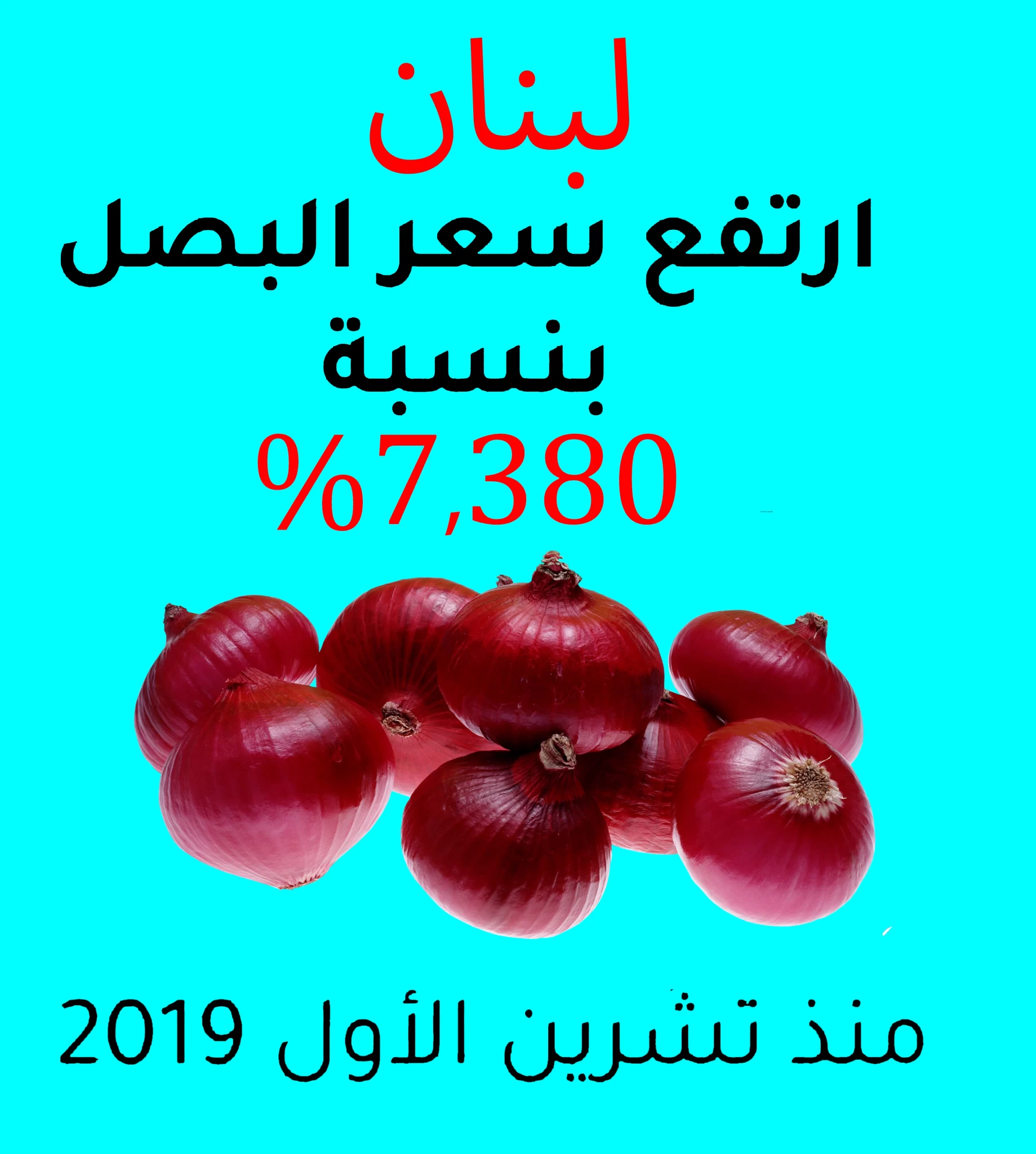 ارتفاع اسعار البصل في لبنان