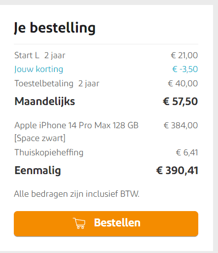 تقسيط iPhone 14 pro في هولندا 2023