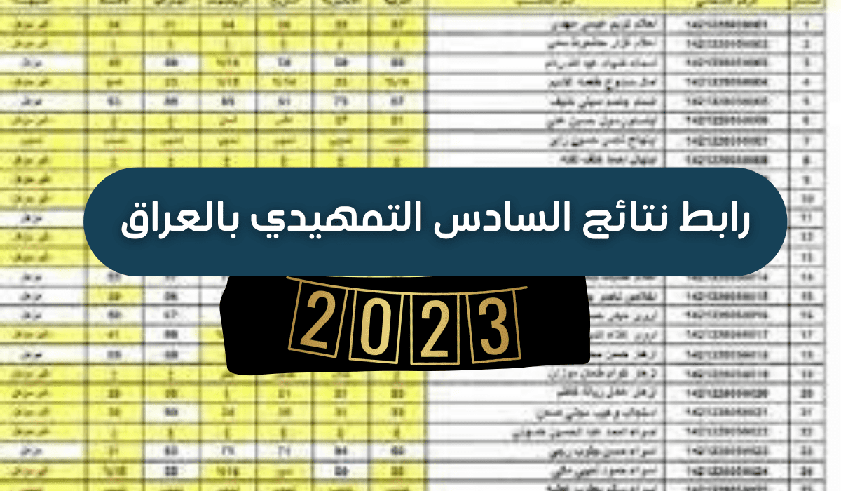 موقع نتائجنا العراق نتائج الصف السادس الابتدائي التمهيدي 2023 بالرقم الإمتحاني