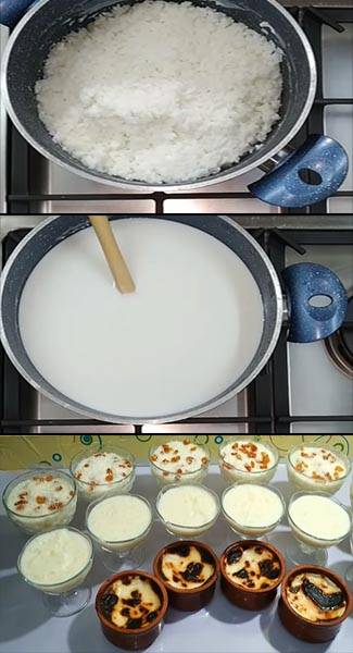 طريقة عمل الرز بلبن