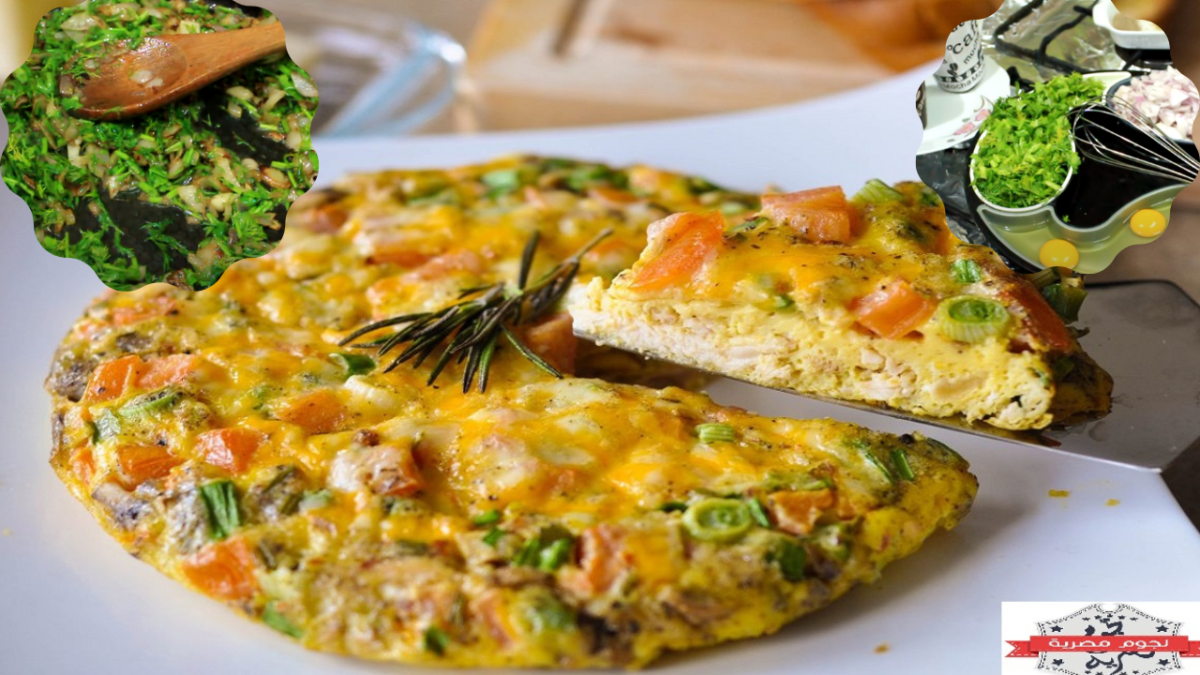 How to make an omelet with eggs and parsley