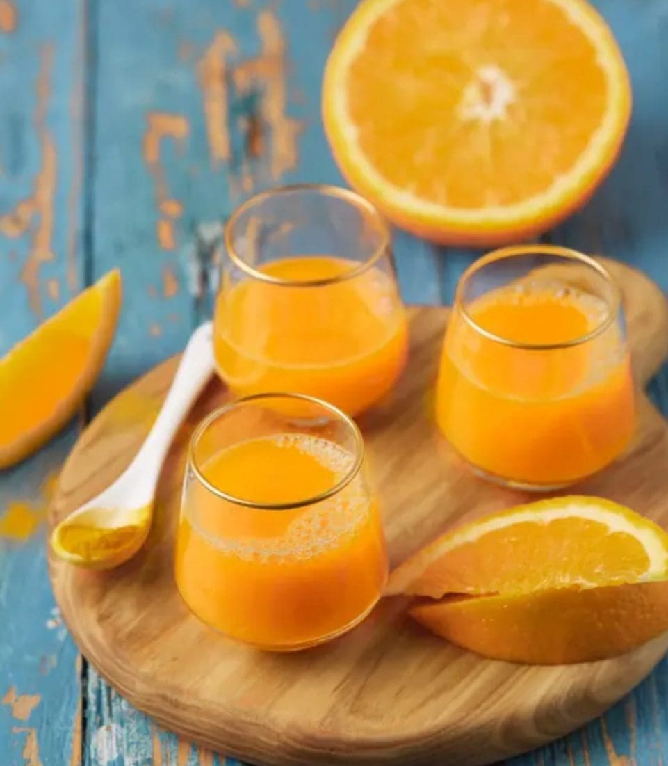 طريقة تفريز عصير البرتقال مع الجزر