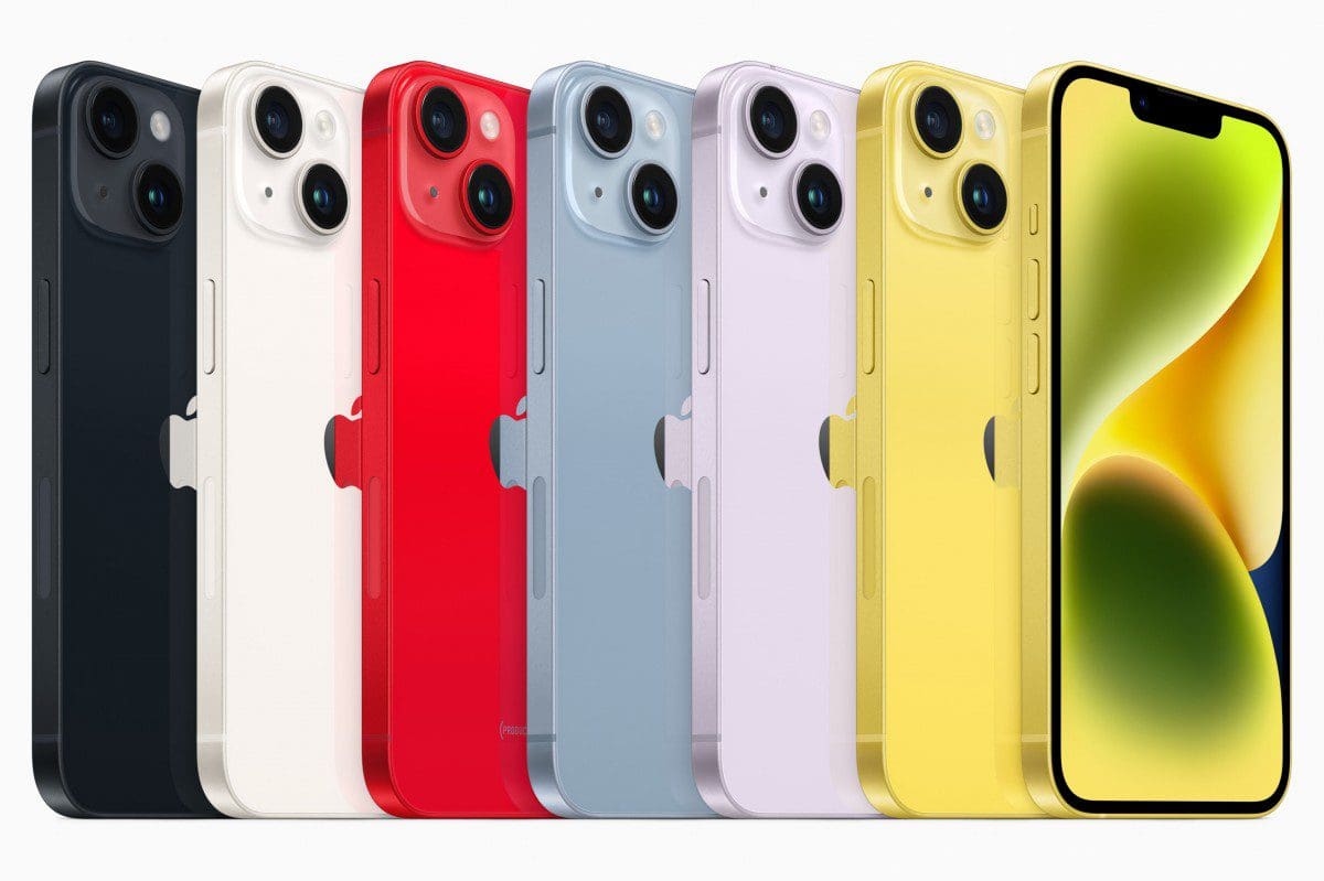 لون هاتف iPhone 14 الجديد