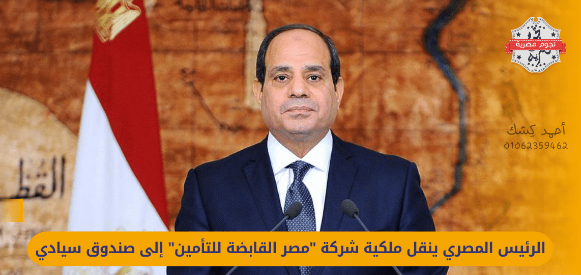 The Egyptian president transfers the ownership of the "Misr Insurance Holding Company" to a sovereign fund
