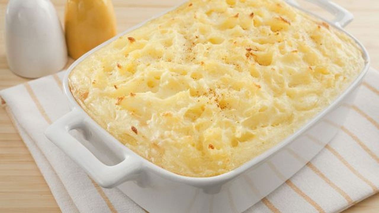 طاجن البطاطس بالخضار والجبنة