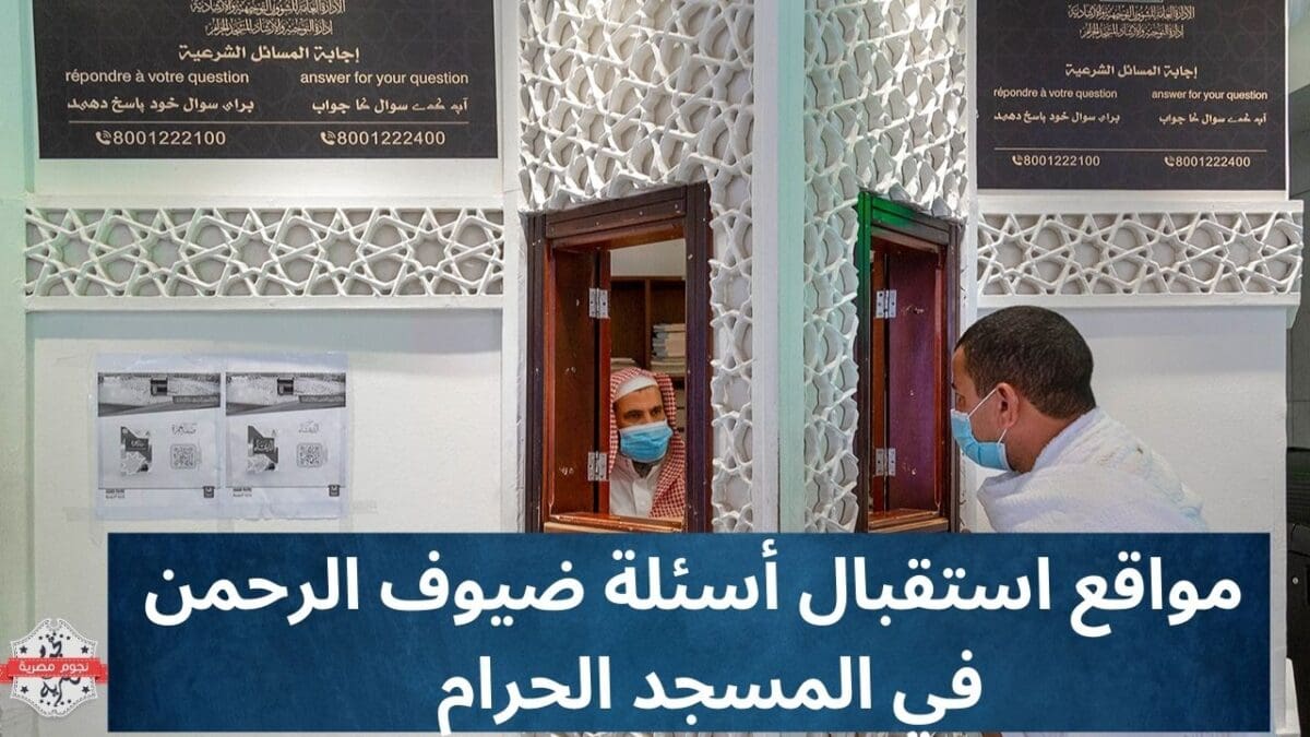  مواقع استقبال أسئلة ضيوف الرحمن في المسجد الحرام 