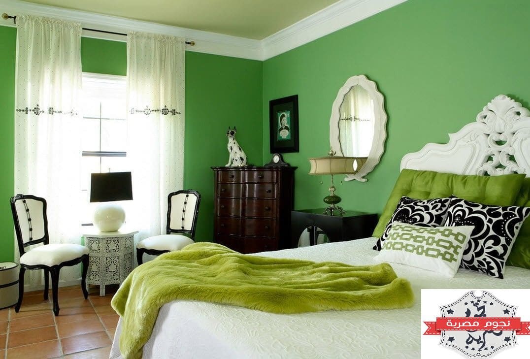 ألوان حوائط خضراء