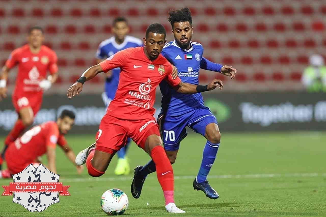 من مواجهة سابقة بين النصر وشباب الأهلي دبي في الدوري الإماراتي