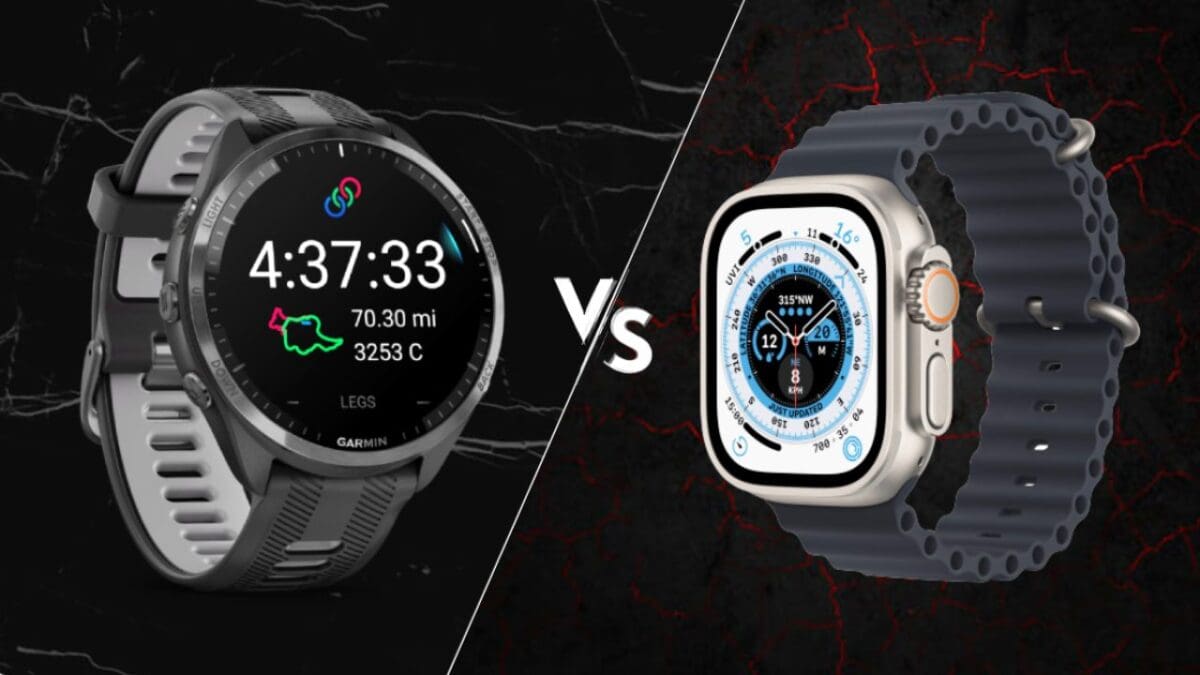 مقارنة بين مواصفات وميزات Garmin Forerunner 965 و Apple Watch Ultra.. فأيهما تختار؟