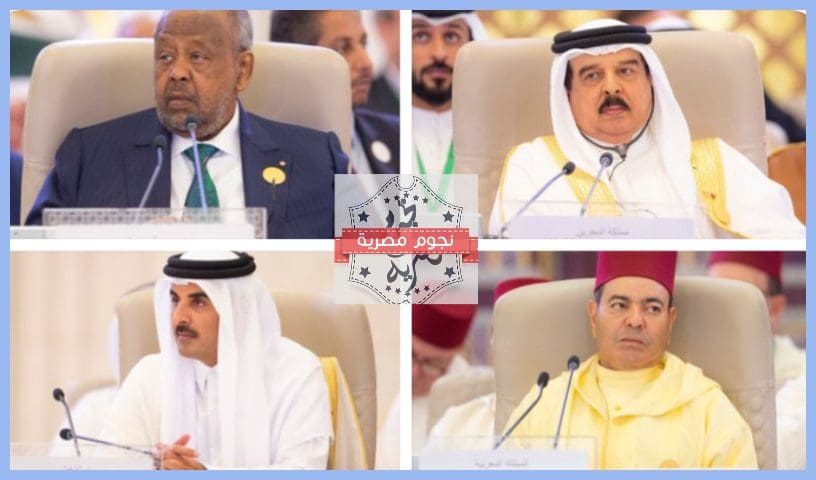 زعماء الدول العربية المشاركين في قمة جدة