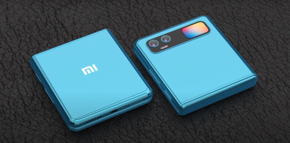  الهاتف الغامض من شاومي Xiaomi MIX Flip بطراز N7 باللون الأزرق