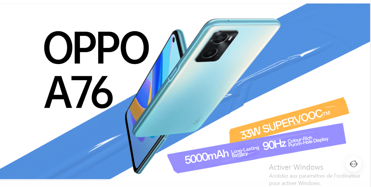  سعر ومواصفات هاتف Oppo A76