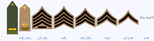 رتب الأفراد في القوات البرية السعودية