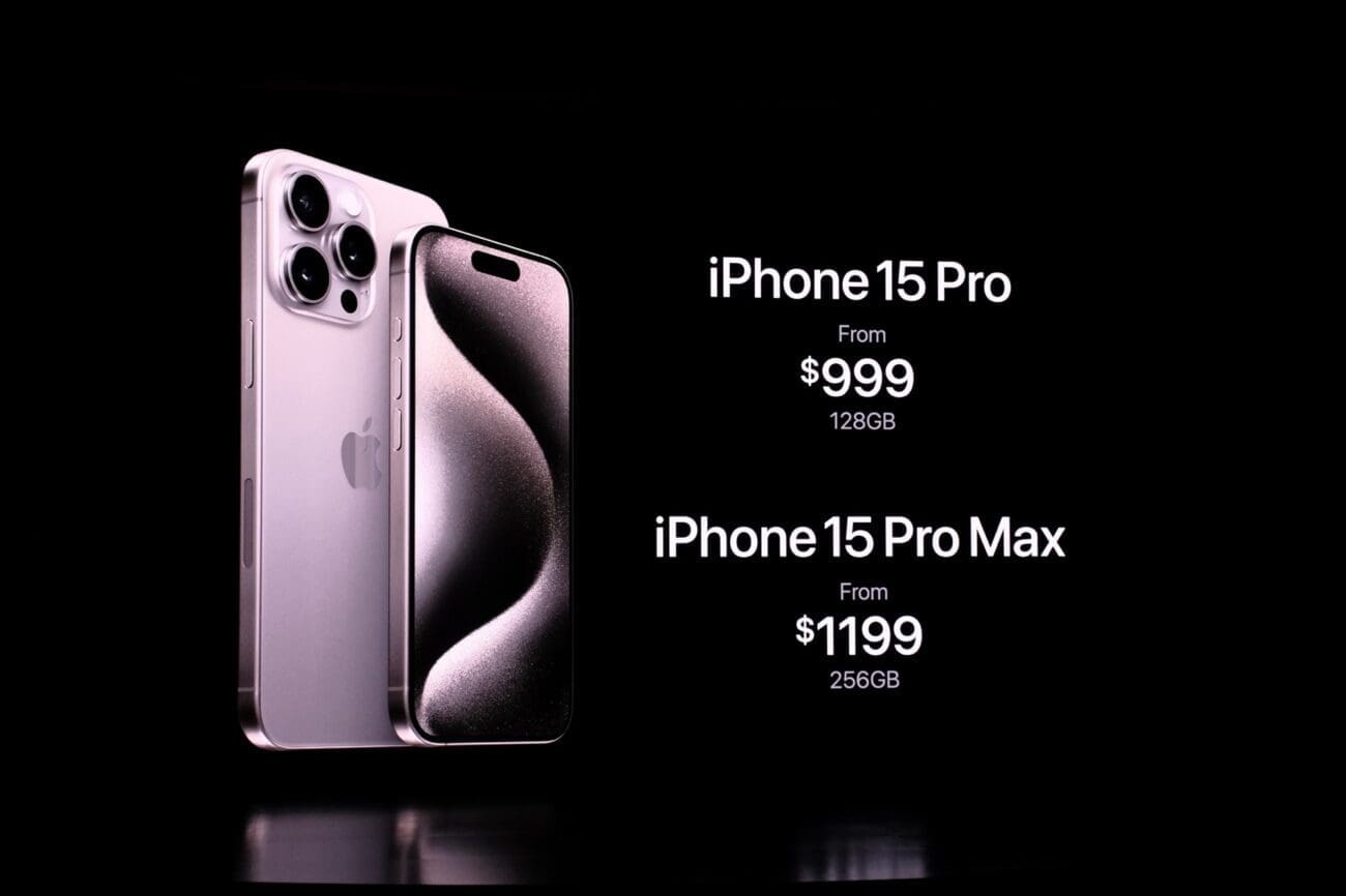 سعر هاتف iPhone 15 للنسختين Pro وPro max