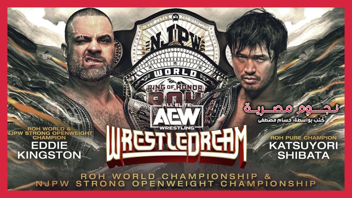 بطاقة مباراة إيدي كينجستون ضد كاتسويوري شيباتا في حدث AEW WrestleDream 2023