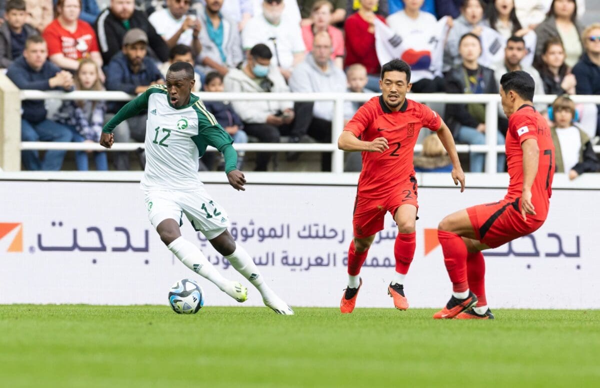 من مباراة السعودية وكوريا - مصدر الصور: حساب المنتخب السعودي على تويتر