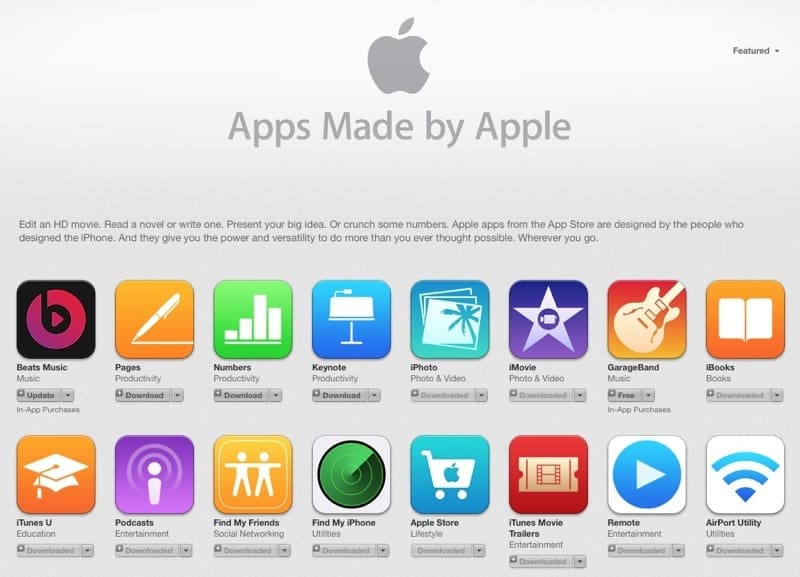 apps made by apple