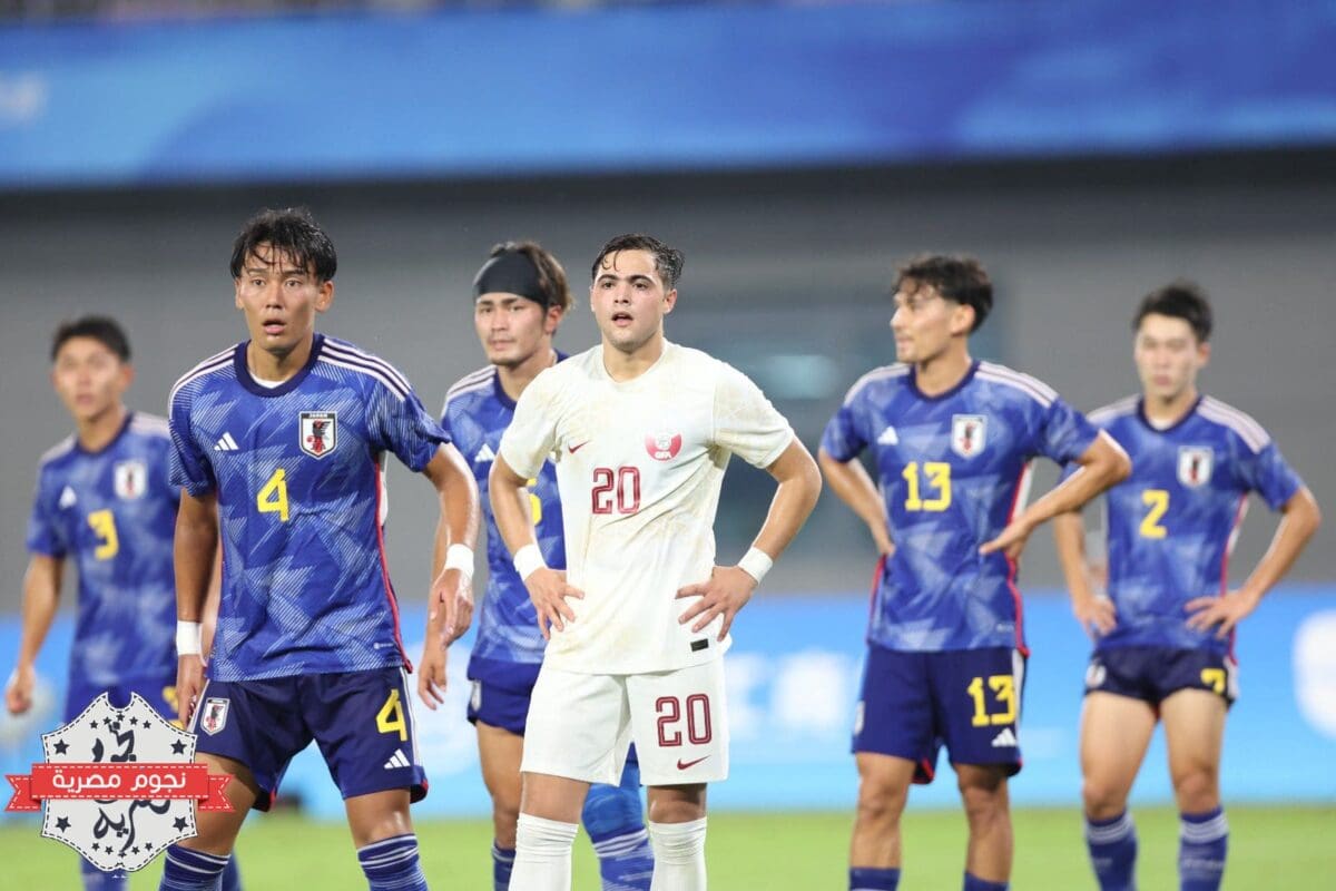نتيجة مباراة قطر ضد اليابان في دورة الألعاب الآسيوية (مصدر الصورة. حساب الاتحاد القطري لكرة القدم على تويتر)
