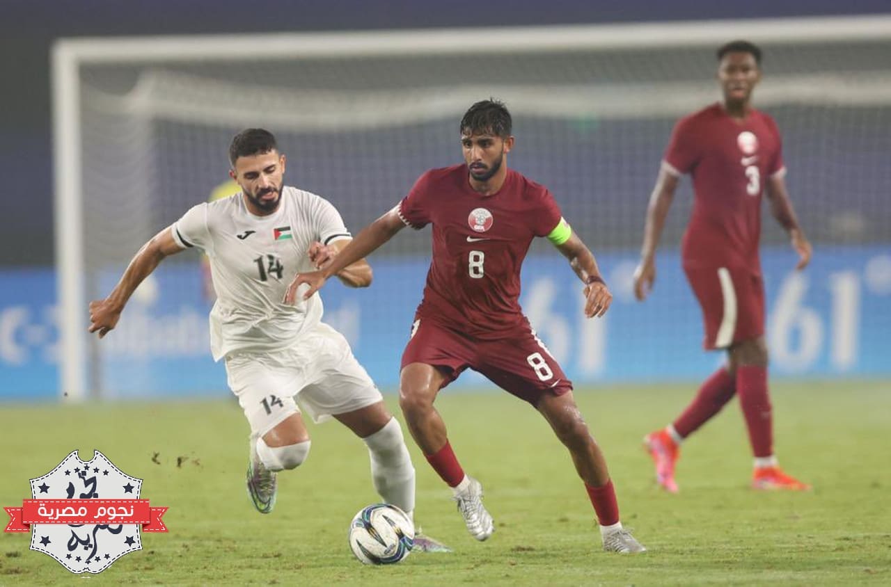 نتيجة مباراة قطر ضد فلسطين في دوري الألعاب الآسيوية (مصدر الصورة. حساب العنابي على تويتر)