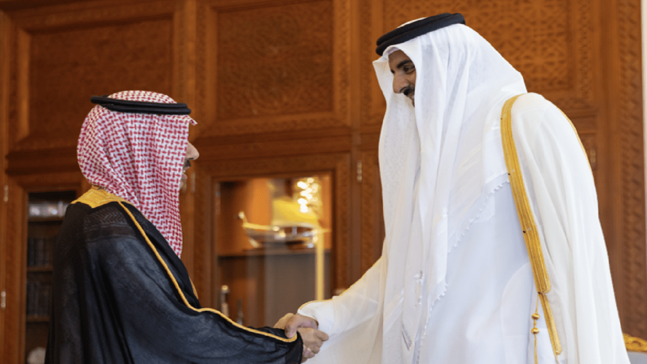 وزير الخارجية السعودي وأمير قطر, أمير قطر يستقبل وزير الخارجية السعودي