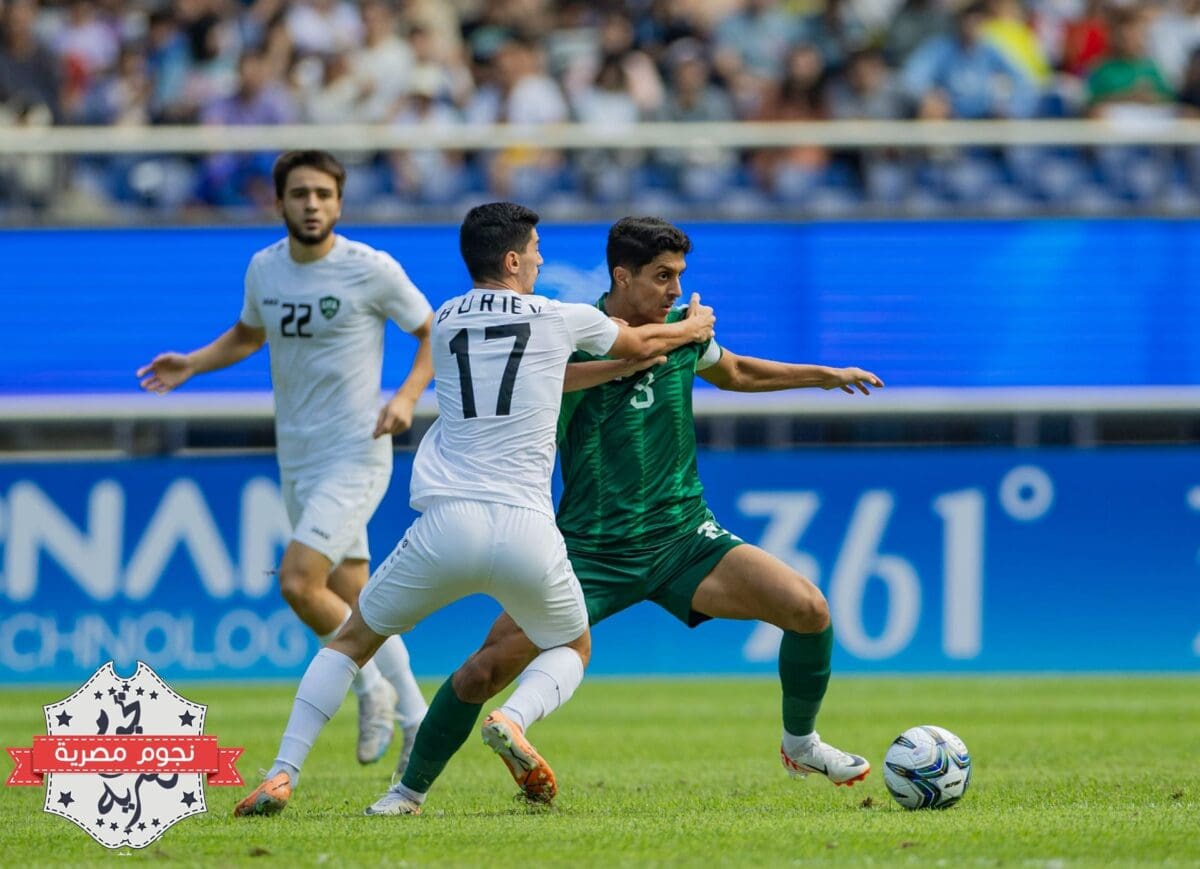 جانب من مواجهة السعودية أمام أوزبكستان في ربع نهائي أولمبياد أسياد هانغتشو 2022 (مصدر الصورة. حساب اتحاد الكرة تويتر)