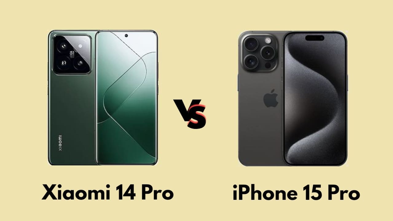 مقارنة المواصفات للرائدين Xiaomi 14 Pro و iPhone 15 Pro والأسعار