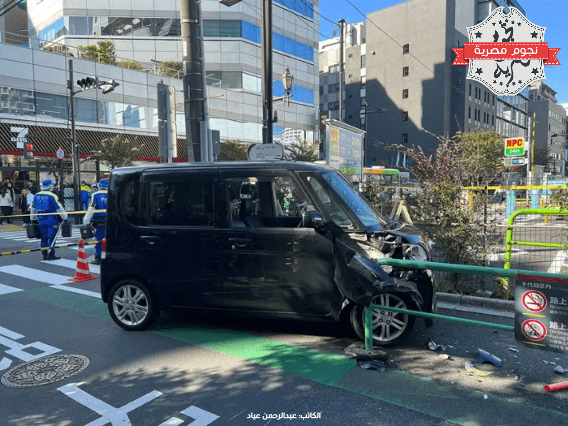 اصطدام سيارة بحاجز قرب السفارة الإسرائيلية في طوكيو