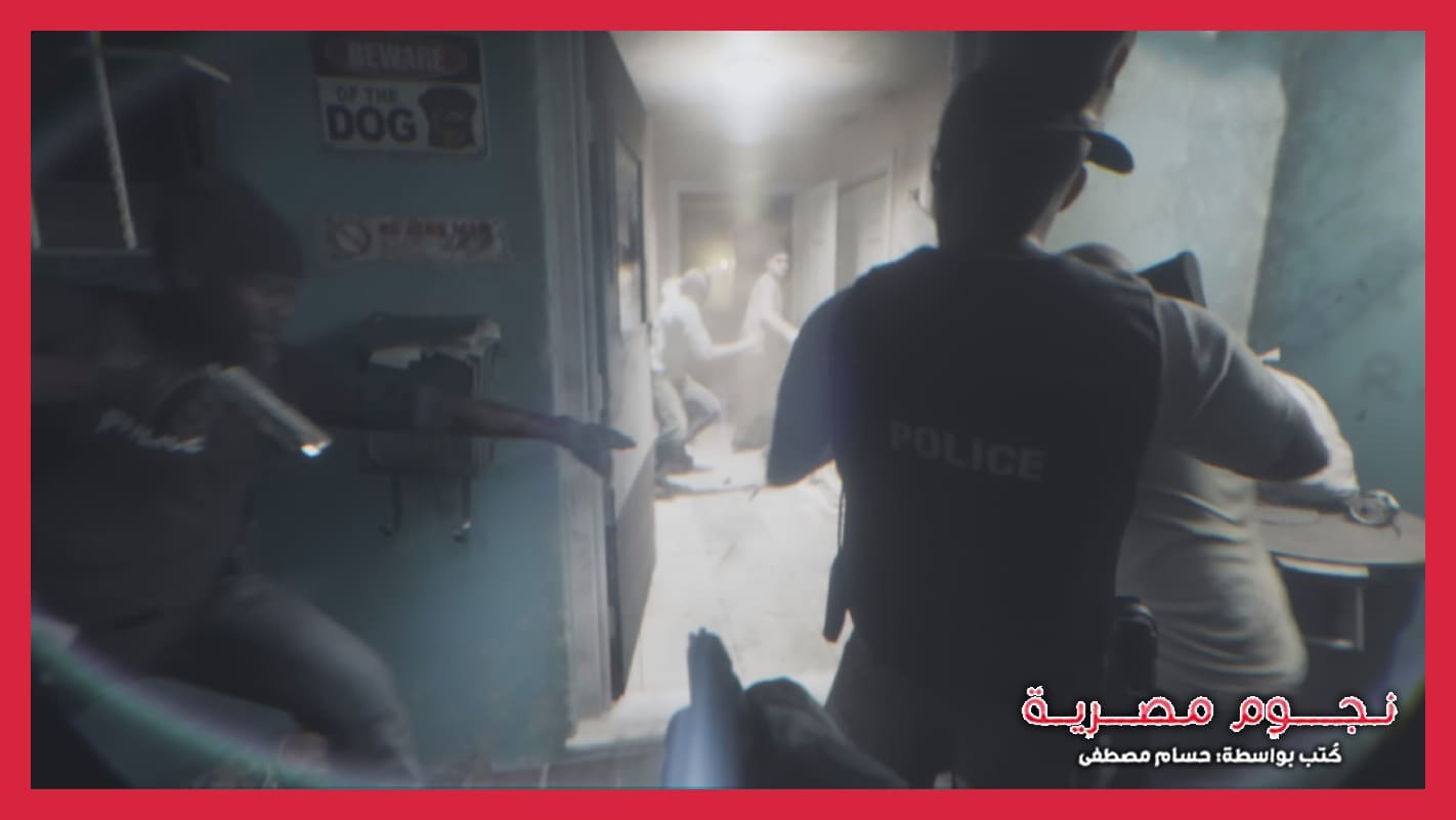مشهد اقتحام رجال الشرطة لأحد الأماكن التي يتواجد بها مجرمين في لعبة GTA 6