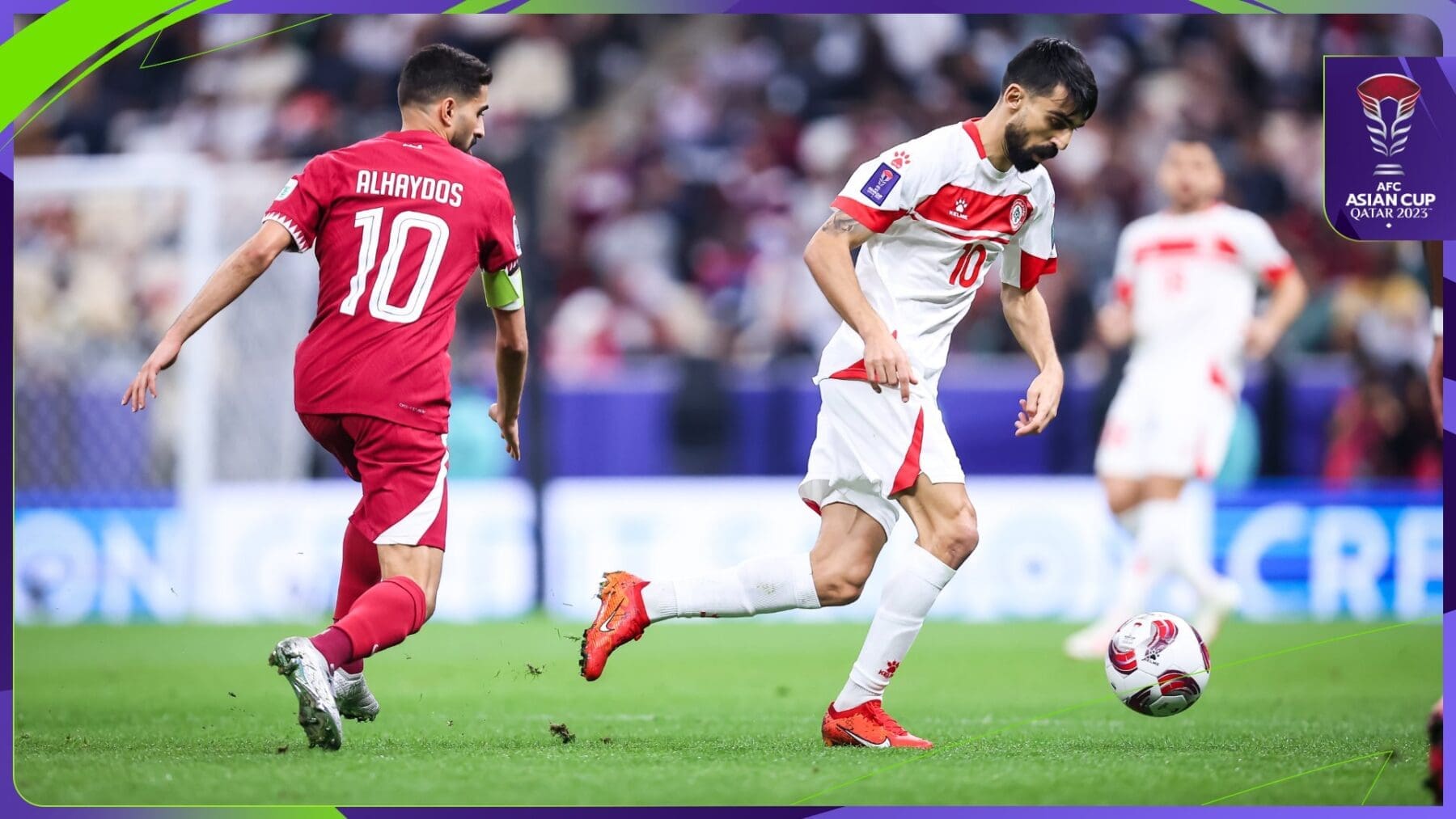 من لقاء قطر ولبنان - مصدر الصورة: حساب كأس آسيا على تويتر