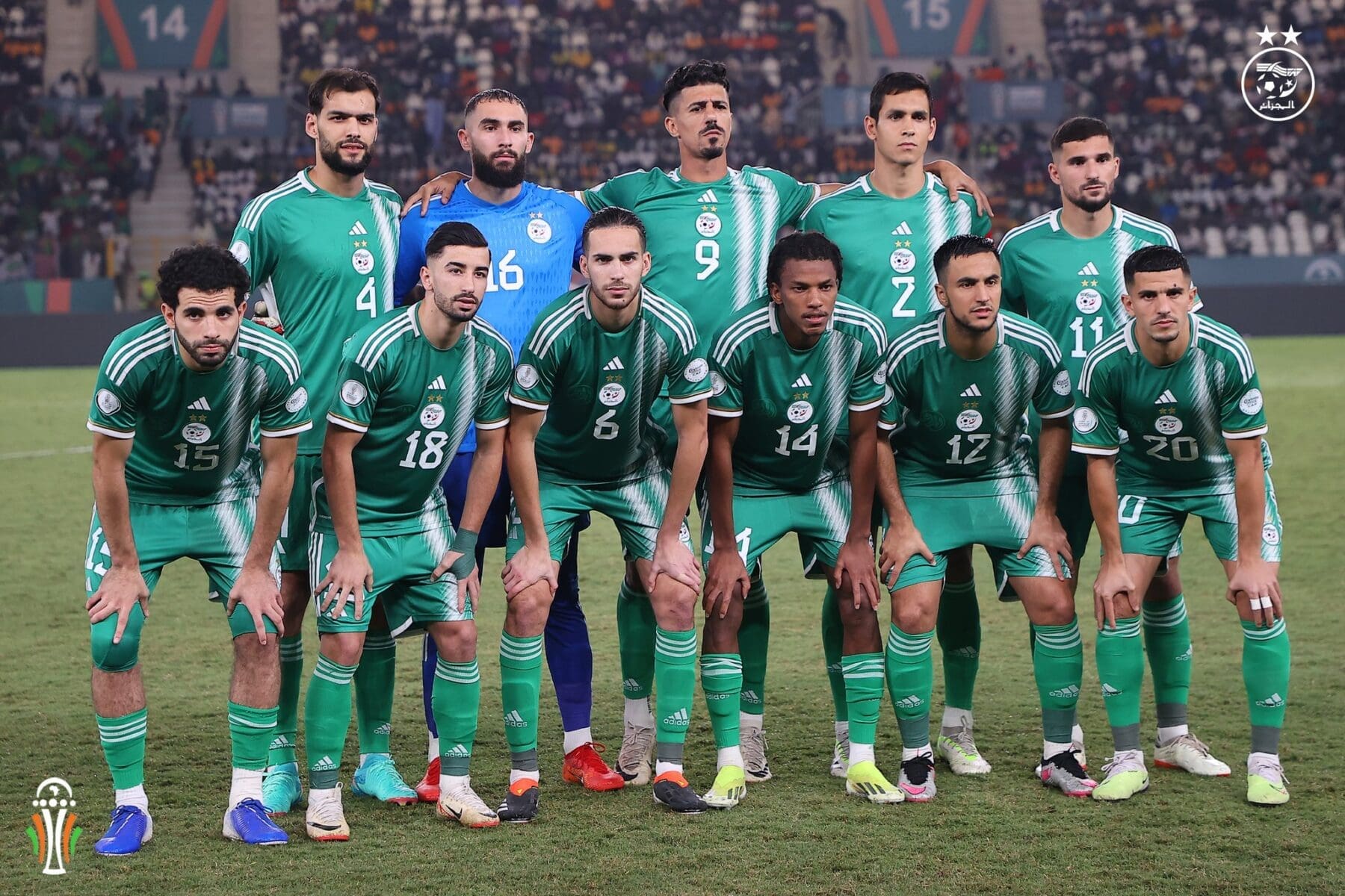 لاعبو الجزائر - مصدر الصورة: حساب الاتحاد الجزائري على تويتر
