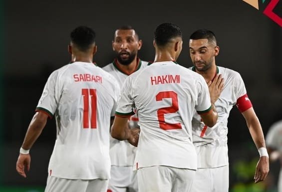 لاعبو المغرب - مصدر الصورة: حساب الاتحاد المغربي على تويتر