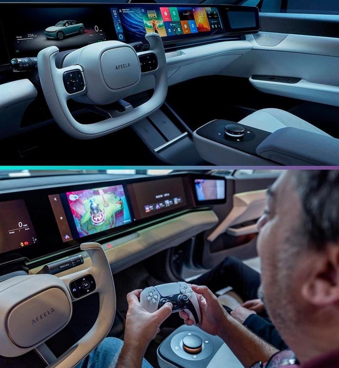 سيارة كهربائية يمكن التحكم بها عن طريق البلاي ستيشن أحدث إصدارات سوني اليابان ومايكروسوفت