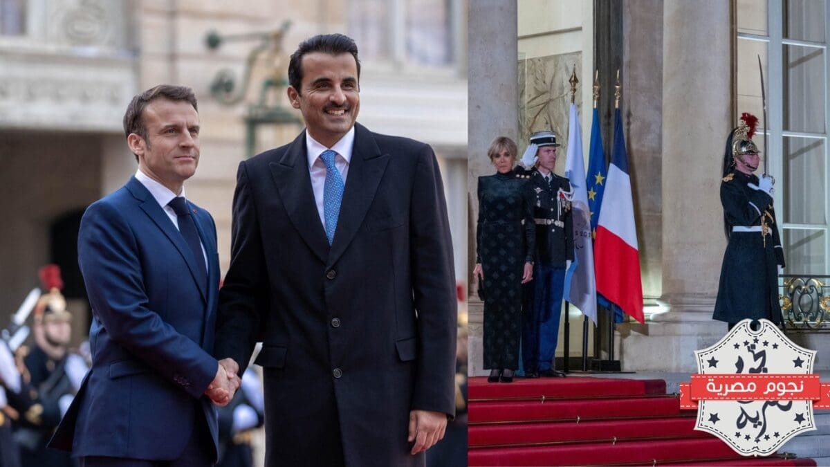 أمير قطر والرئيس الفرنسي يبحثان عدد من القضايا الإقليمية والدولية