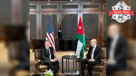 وزير الخارجية الأميركي أنتوني بلينكن ووزير الخارجية الأردني أيمن الصفدي