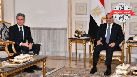 الرئيس المصري عبدالفتاح السيسي يستقبل وزير الخارجية الأمريكي بلينكن