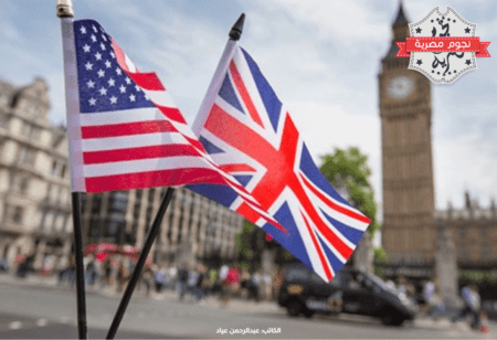 علم بريطانيا وأمريكا