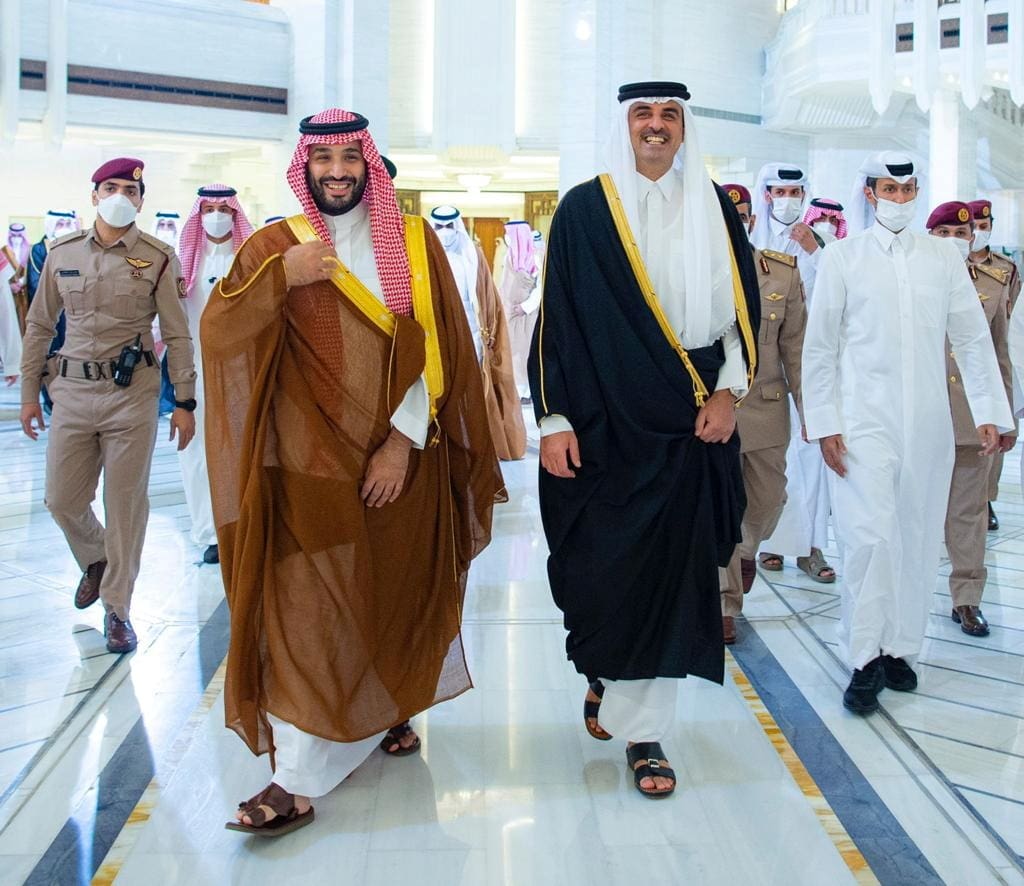 تفاصيل اتصال الأمير محمد بن سلمان بالشيخ تميم بن حمد أمير دولة قطر