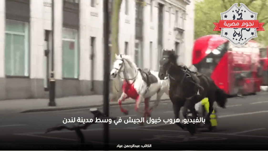 بالفيديو: هروب خيول الجيش في وسط مدينة لندن