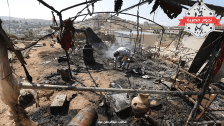 مستوطنون إسرائيليون يحرقون منازل فلسطينية بالضفة الغربية