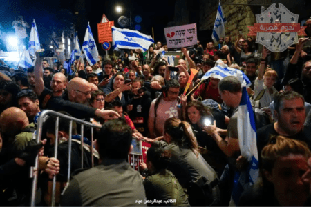 من التظاهرات الإسرائيلية للضغط على الحكومة