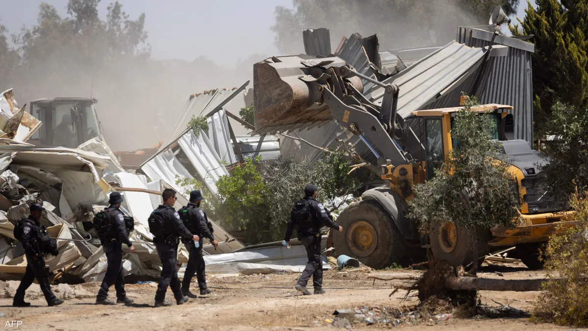 إسرائيل تهدم 50 منزلاً في صحراء النقب وبن غفير يثير غضب السكان المحليين